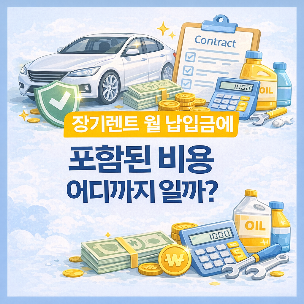 장기렌트 월 납입금에 포함된 비용, 어디까지일까?